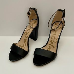Sam Edelman Yaro Leather Block Heel - Size 8.5